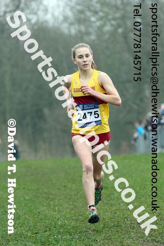 Womens under-20s Inter Counties Cross Country, Prestwold Hall, Loughborough. Photo: David T. Hewitson/Sports for All Pics